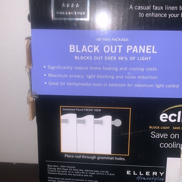 Eclipse 84" Black out Panel-1 Panel. - Picture 4 of 5